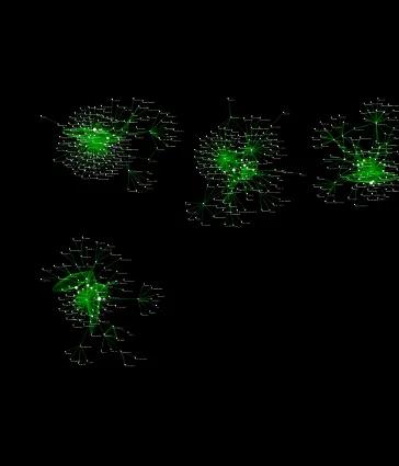 Four networks political news visualization